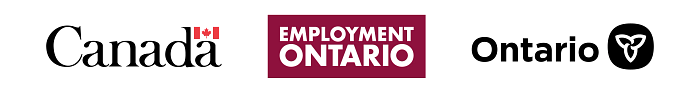 Canada, Employment Ontario, and Ontario wordmark logos