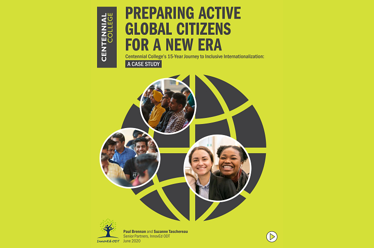 Cover of the pdf titled Preparing Active Global Citizens for a New Era