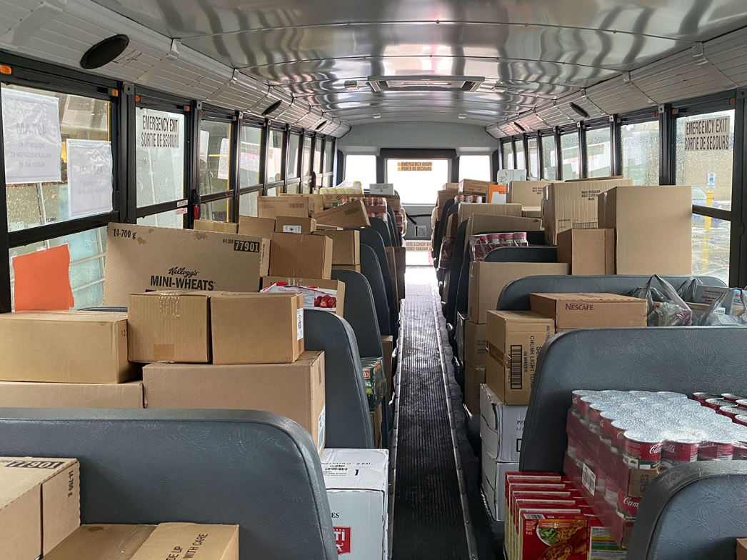 Journalism Student, Akash Sidhu, Fills Bus with Food Donations for Mississauga Food Bank Image