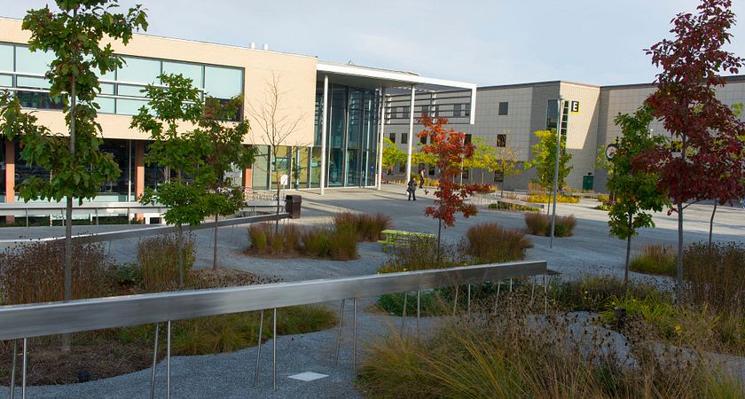 Alumni Courtyard Construction Image