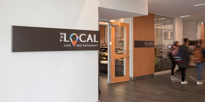 Image of entrance to The Local Cafe and Restaurant.