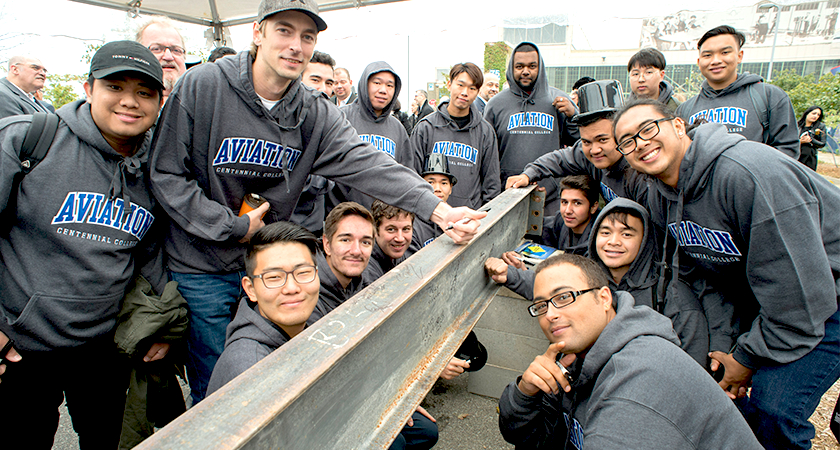 Picture of Centennial College Aerospace and Aviation Students