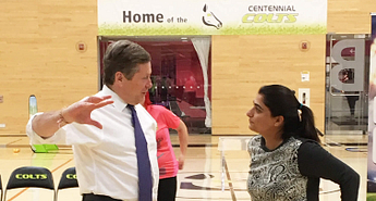 World’s best female cricket bowler visits Centennial Image