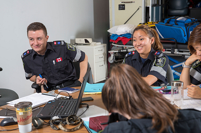 Picture of Centennial College Paramedic students