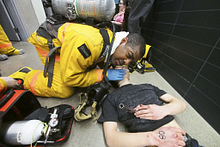 Mock disaster simulation Mar. 28 Image