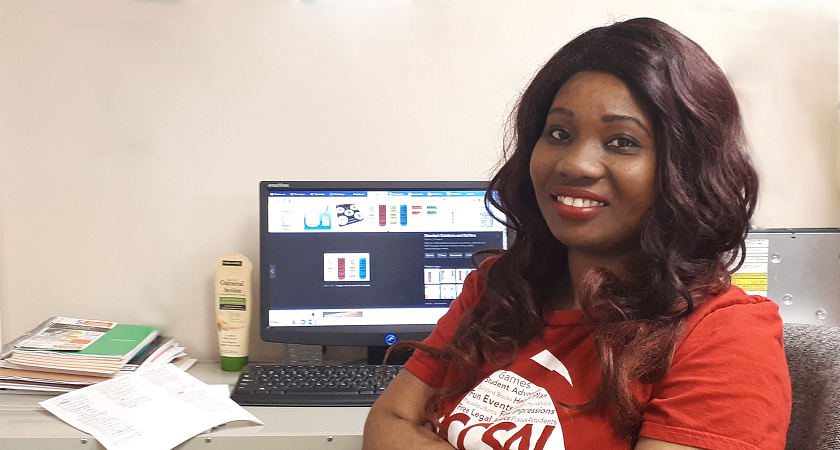 Sashana Chattoo Edwards, female Centennial College student