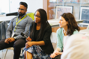Photo of Centennial College students from diverse backgrounds