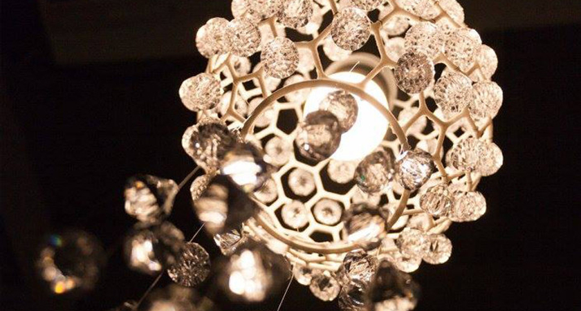 An interesting light fixture created by a Product Design and Development student