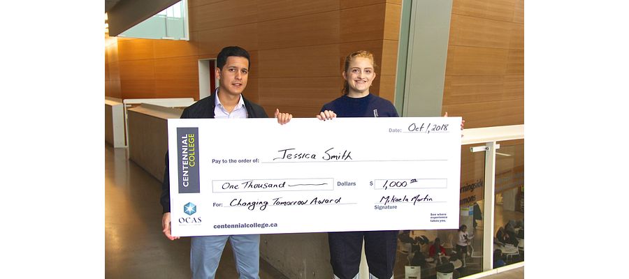 Jessica Smith, winner of Changing Tomorrow Award