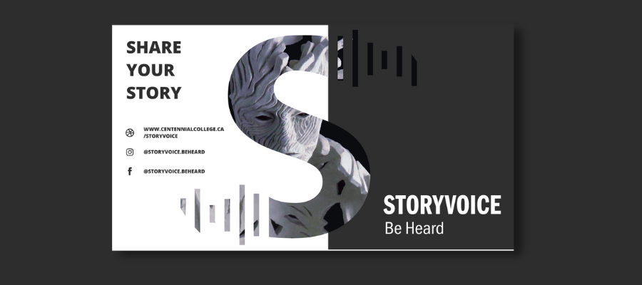 A banner image of the Story Voice Be Heard - Share Your Story