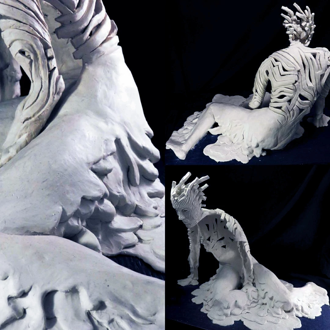 More images of The Shape of Blue: Dolores art sculpture by Natalie Plociennik and Shiyu Zhang