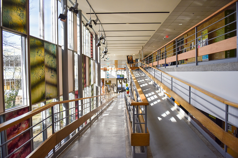 centennial college's story arts centre main corridor
