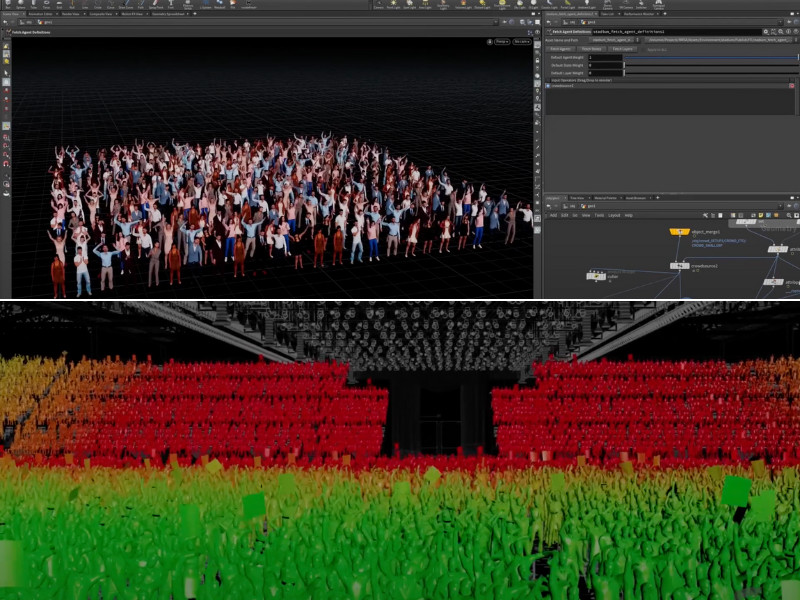 A scene from Mrs. America created by DVFX students