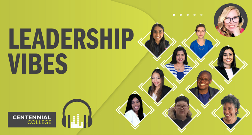 Leadership Vibes podcast featuring host Ella Bates and her many student guest speakers