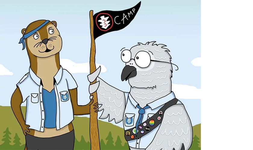 charaters from the webcomic camp coup