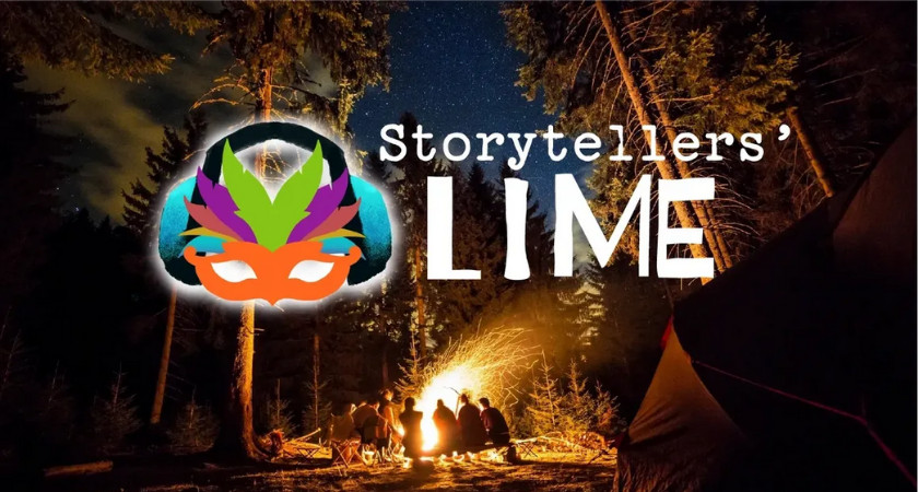 An image of Storytellers’ Lime, an interactive and narrative podcast for the youth