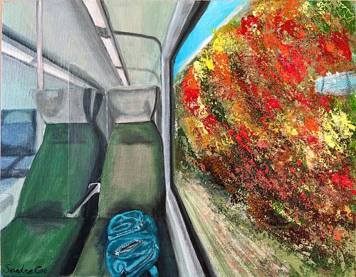 A train heading for hope by Haocun Cao