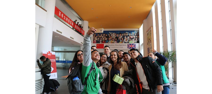 Students in Suzhou Centennial College, China
