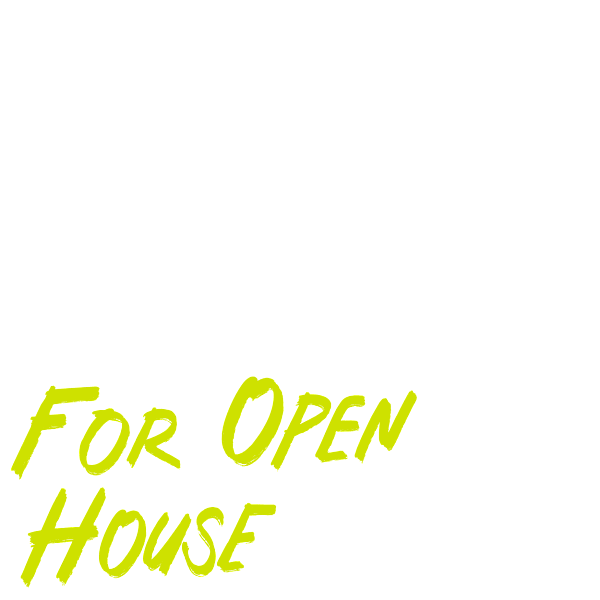 graphic of text that reads get ready for open house