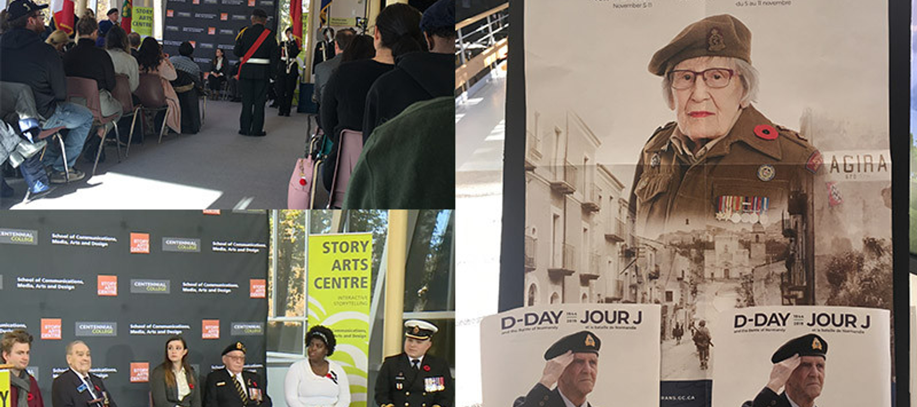 picture of the remembrance day event 2019 at the story arts centre