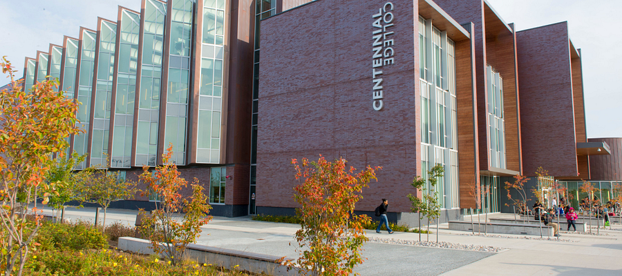 Progress campus library building exterior