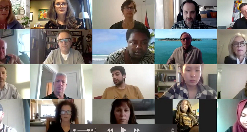 Daniel Tisch, president and CEO of Argyle Public Relationships, discusses relationships during COVID-19 on Zoom