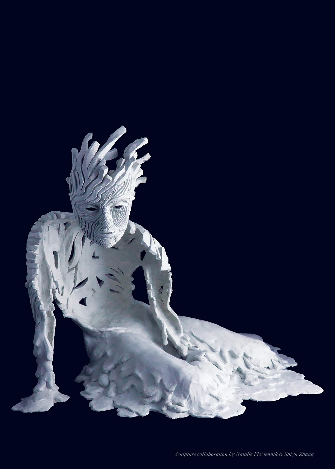 An image of The Shape of Blue: Dolores art sculpture by Natalie Plociennik and Shiyu Zhang