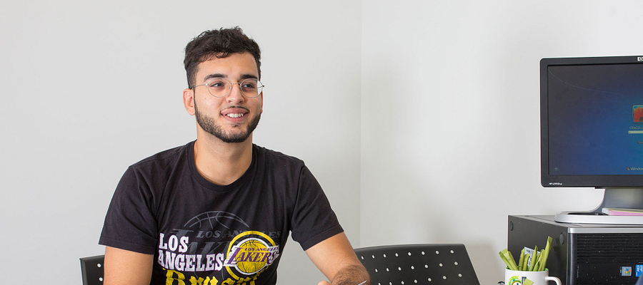 A Centennial College student preparing for an Interview