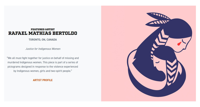 A post from Rafael Mathias Bertoldo including a quote and an illustration of a child and mother embracing each other with a tear in the mothers eye