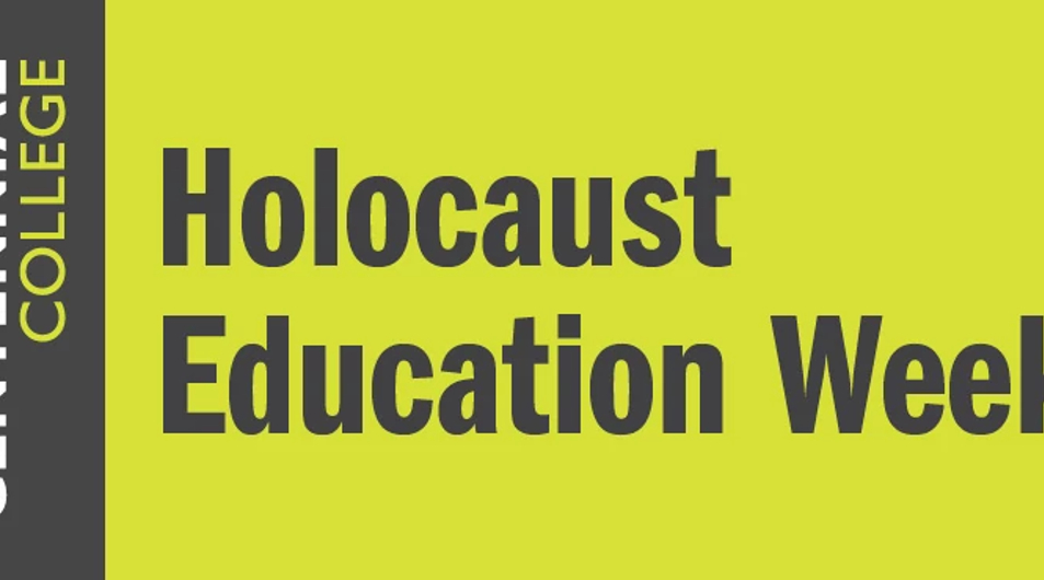 Holocaust Education Week Event at Centennial banner