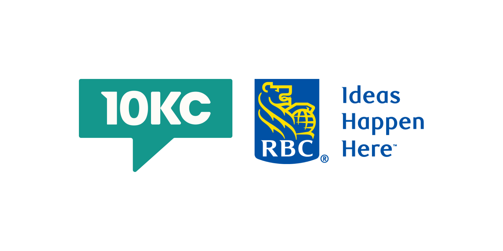 Ten Thousand Coffees and RBC Ideas Happen Here logos