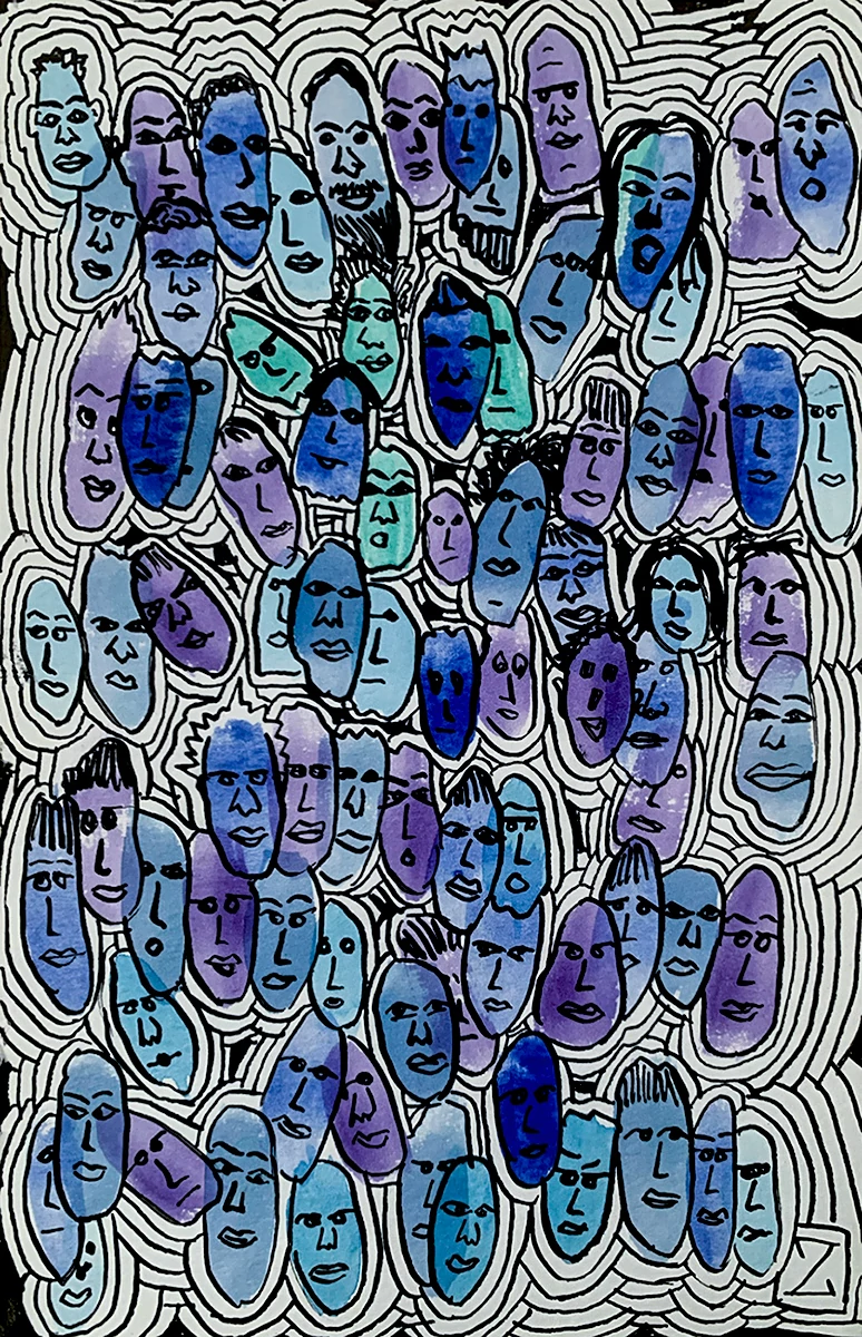 I have many voices in my head by Zia Foley