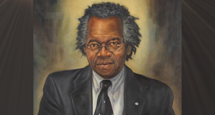 A Painted Portrait of Austin Clarke by an artist, Neville Clarke