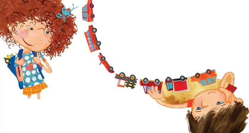 A page from Children's Media graduate Daniel Share-Strom's Book Do You Want To Play? Making Friends with an Autistic Kid