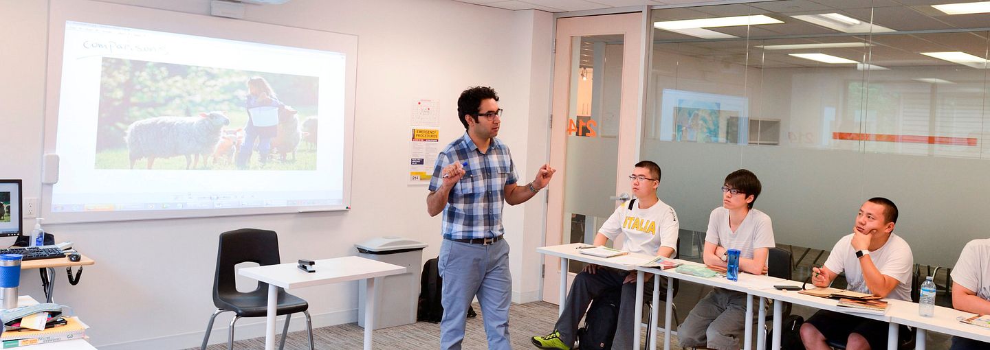 teacher in a classroom