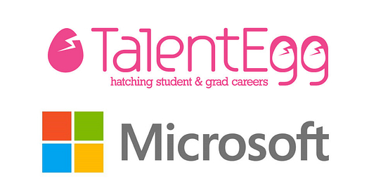 Microsoft and TalentEgg logo